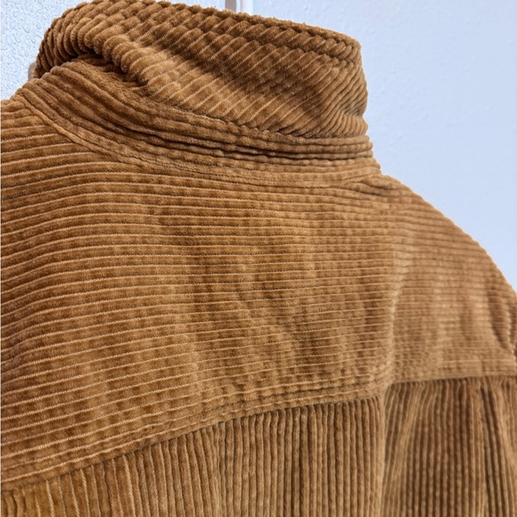 L.L.Bean women’s  Long Sleeve Button-Up Shirt Brown Corduroy Cotton Size L - Picture 10 of 11